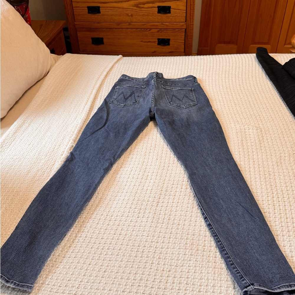 MOTHER Dark Blue Denim Fabric